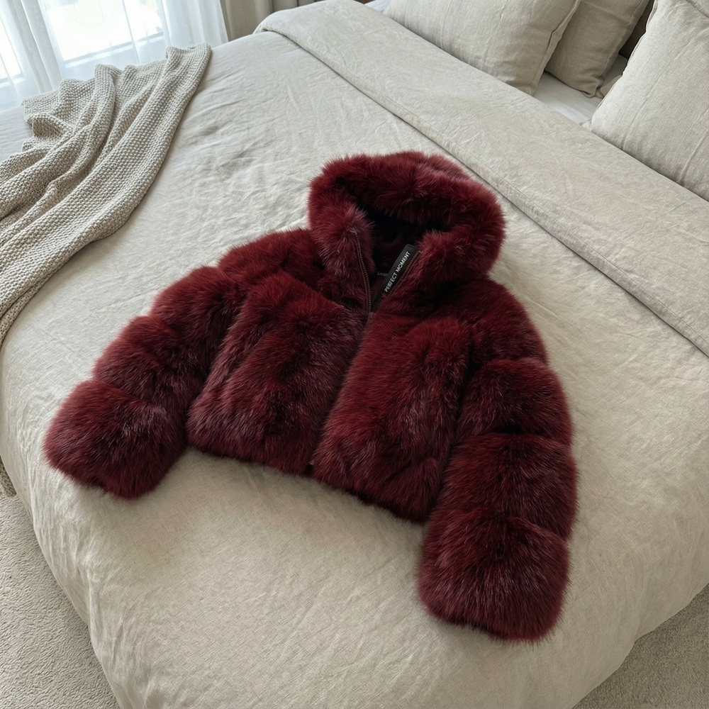 Perfect Moment Deep Red Teddy Jacket